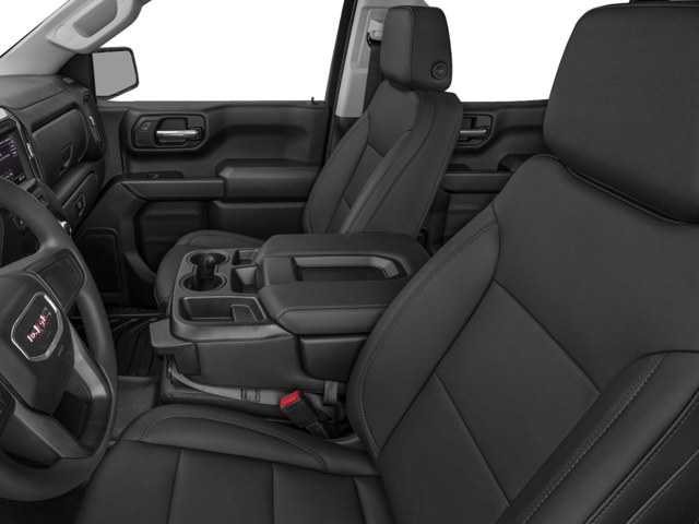 Black seats and interior views.