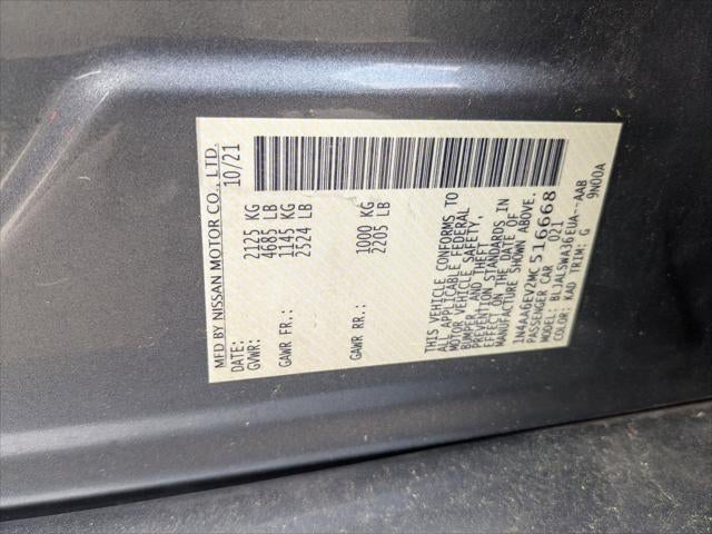 2021 Nissan Maxima SR Xtronic CVT