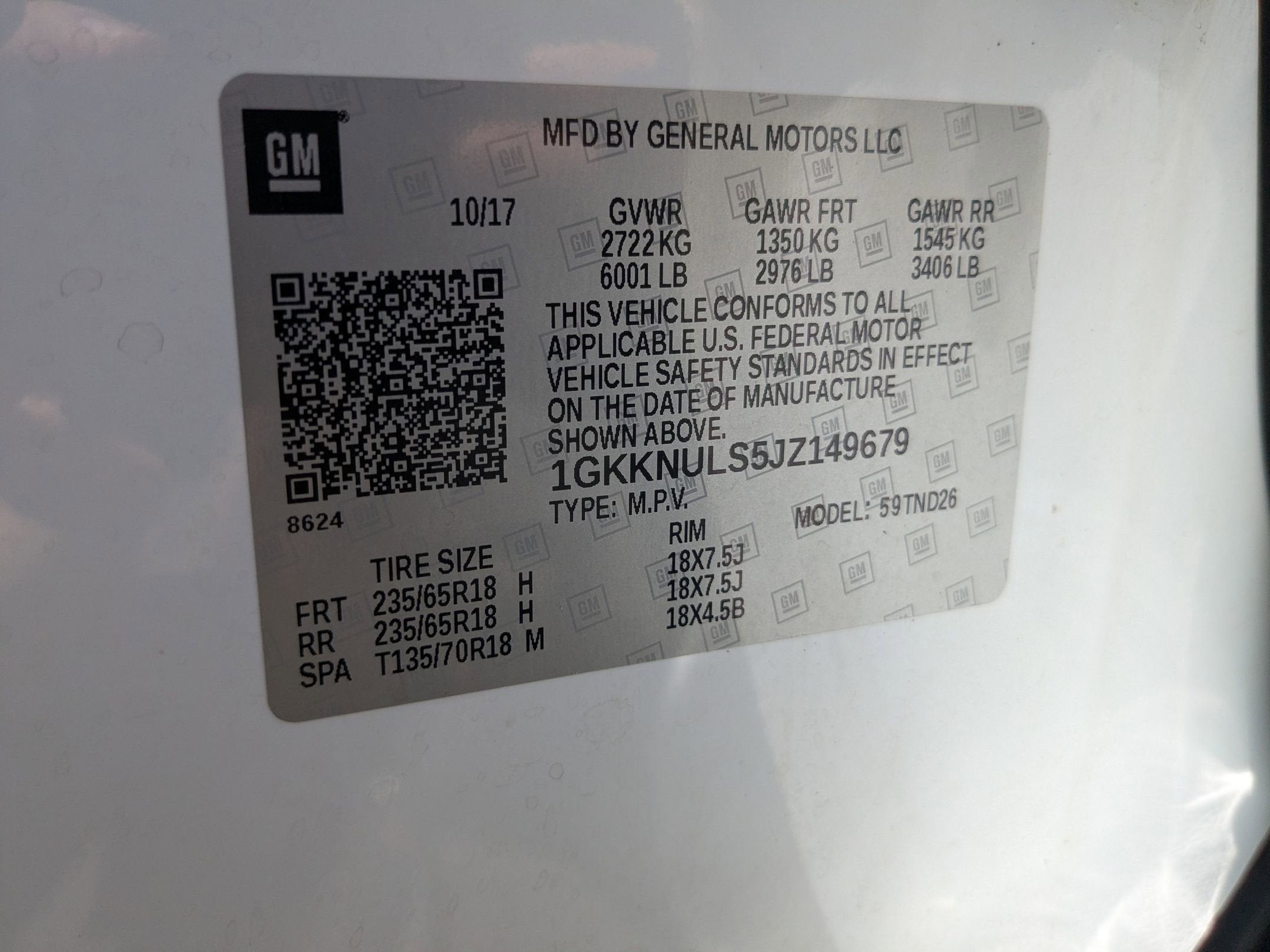 2018 GMC Acadia SLT