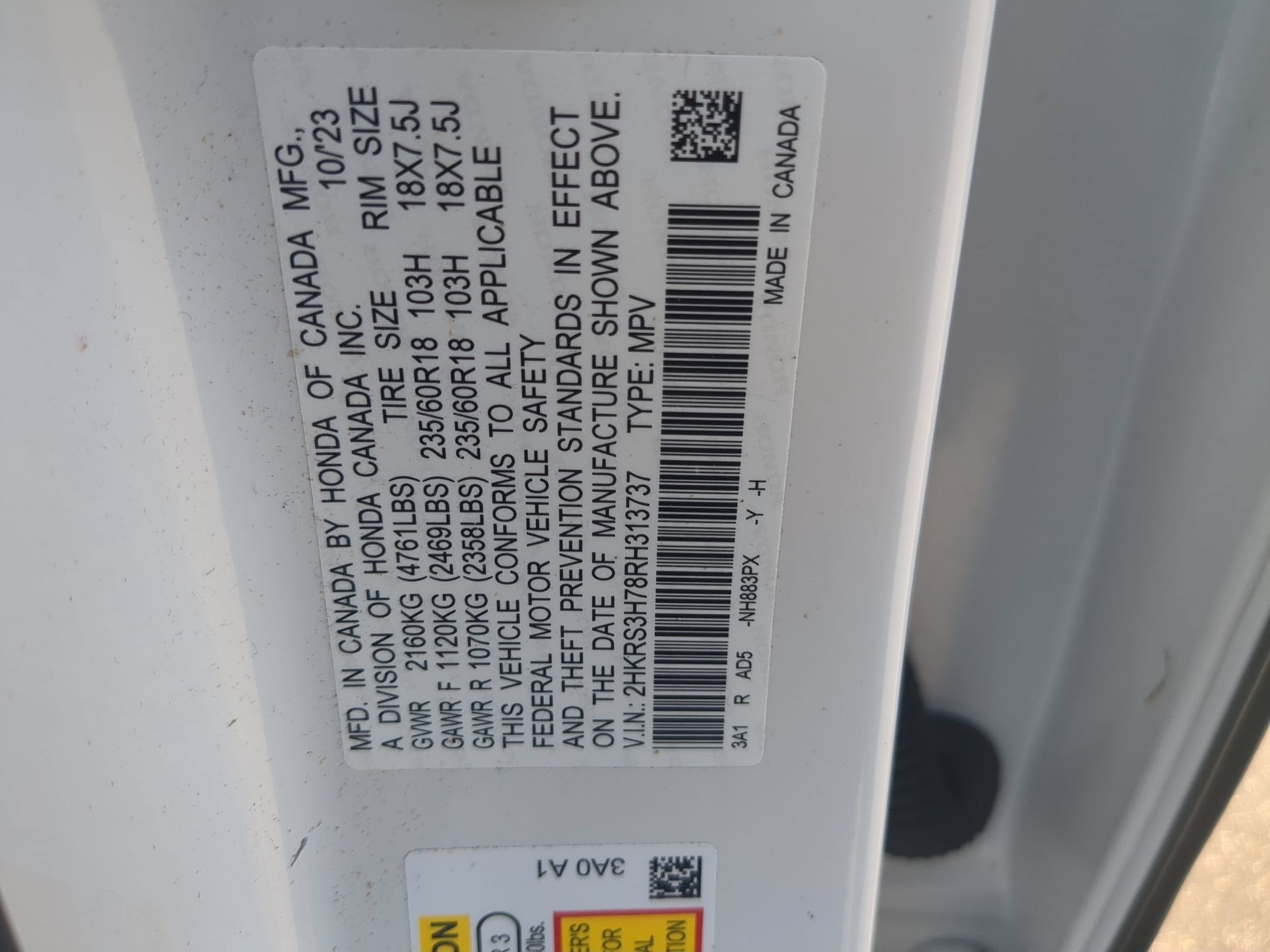2024 Honda CR-V EX-L 2WD