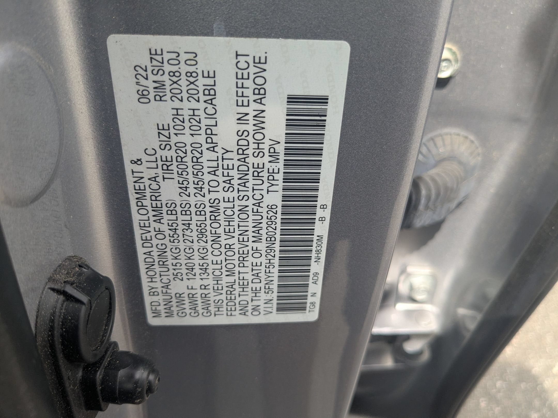 2022 Honda Pilot 2WD Special Edition