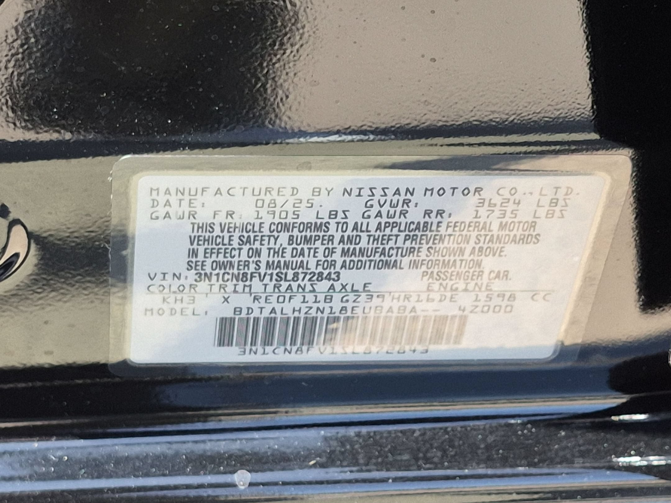 2025 Nissan Versa SR