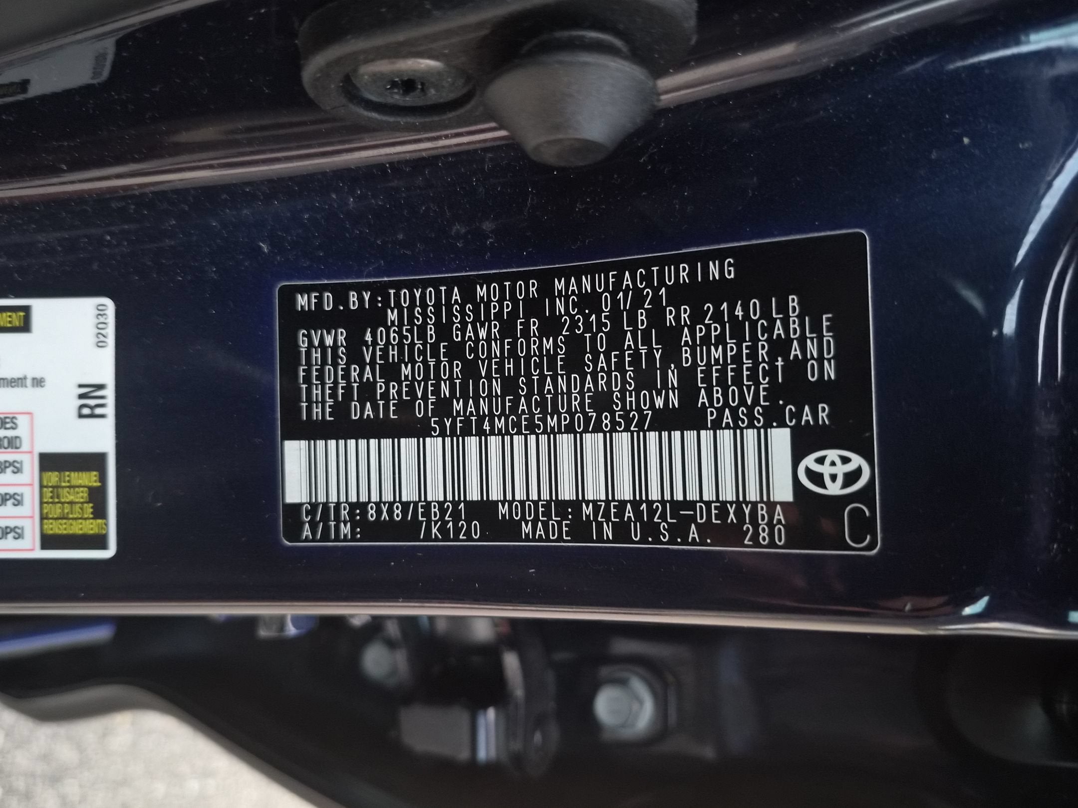 2021 Toyota Corolla XSE