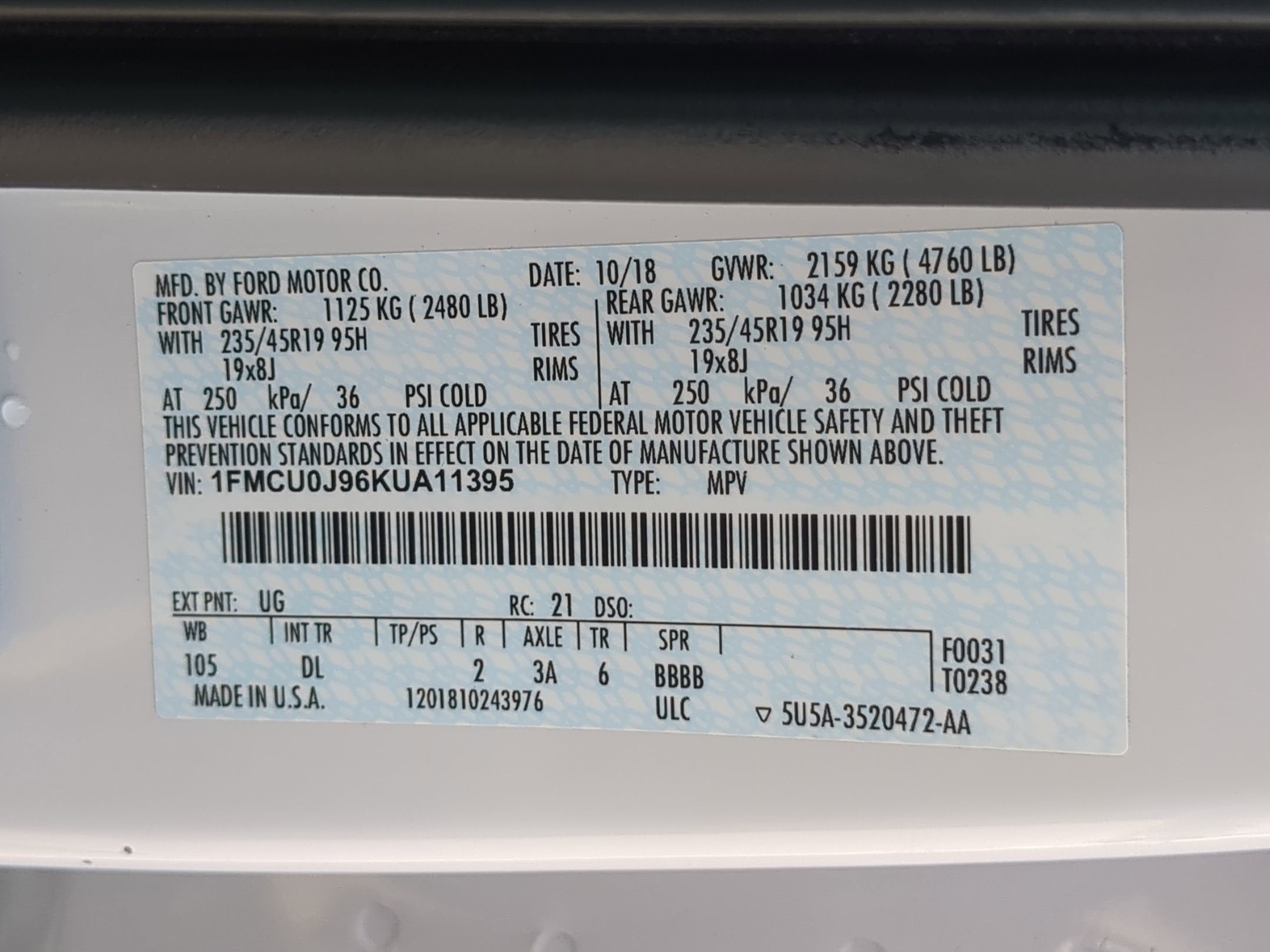 2019 Ford Escape Titanium