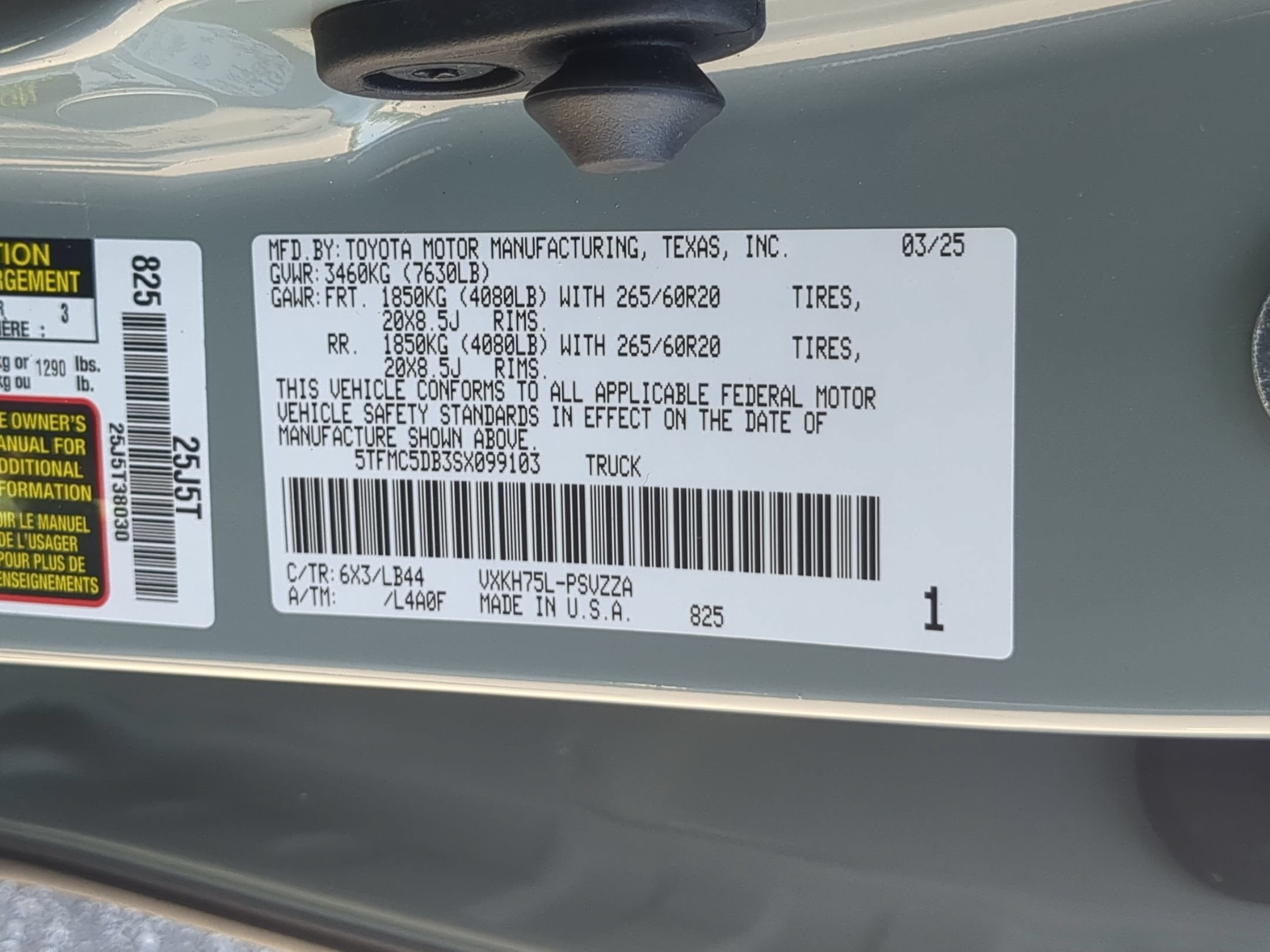 2025 Toyota Tundra 4WD 1794 Edition Hybrid