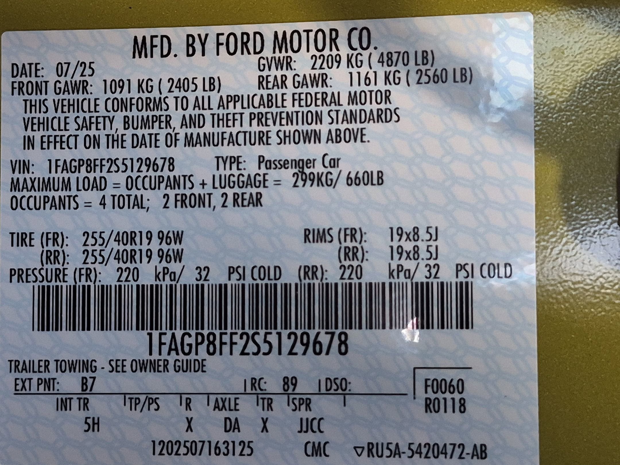 2025 Ford Mustang GT Premium