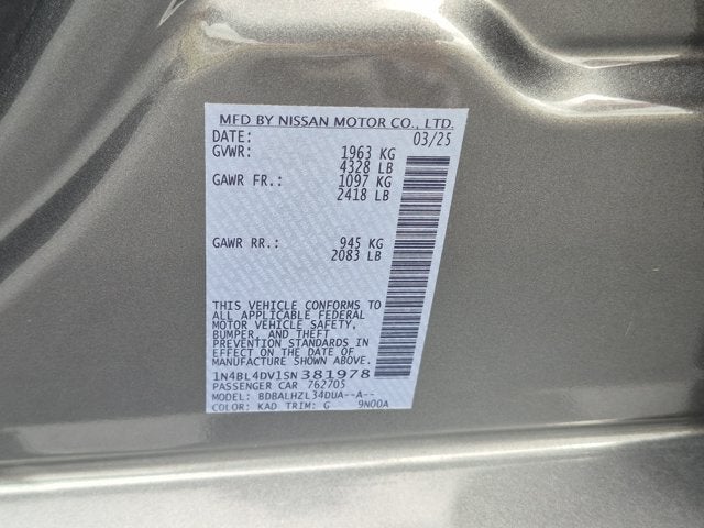 2025 Nissan Altima SV