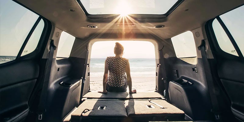 Spacious Acadia cargo area
