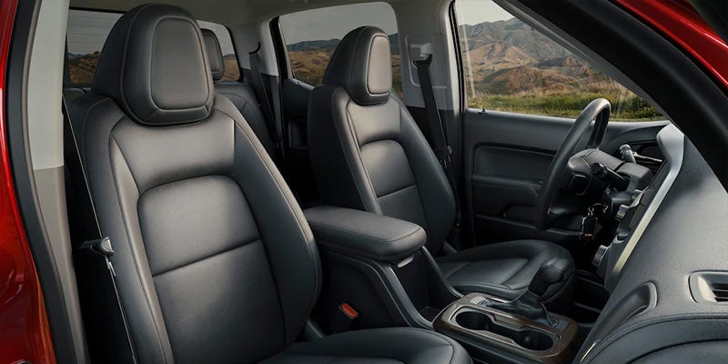 2021 GMC Black truck seats