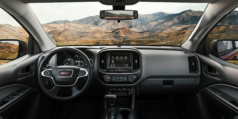 Canyon interior dashboard view