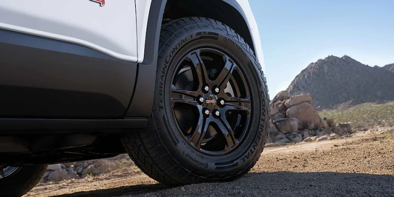 2023 GMC Acadia wheel and tire.