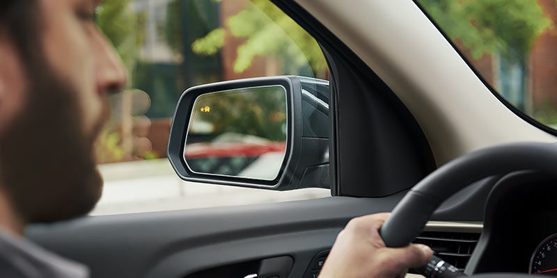 2023 GMC Acadia side-view mirror.
