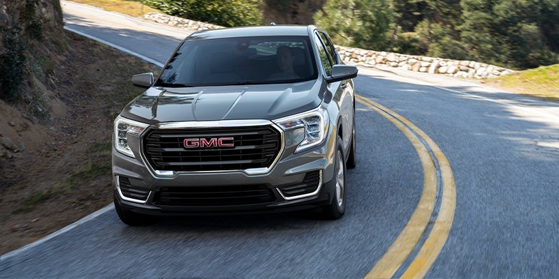 Front view of a GMC Terrain