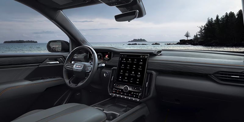 Acadia dashboard and touchscreen.